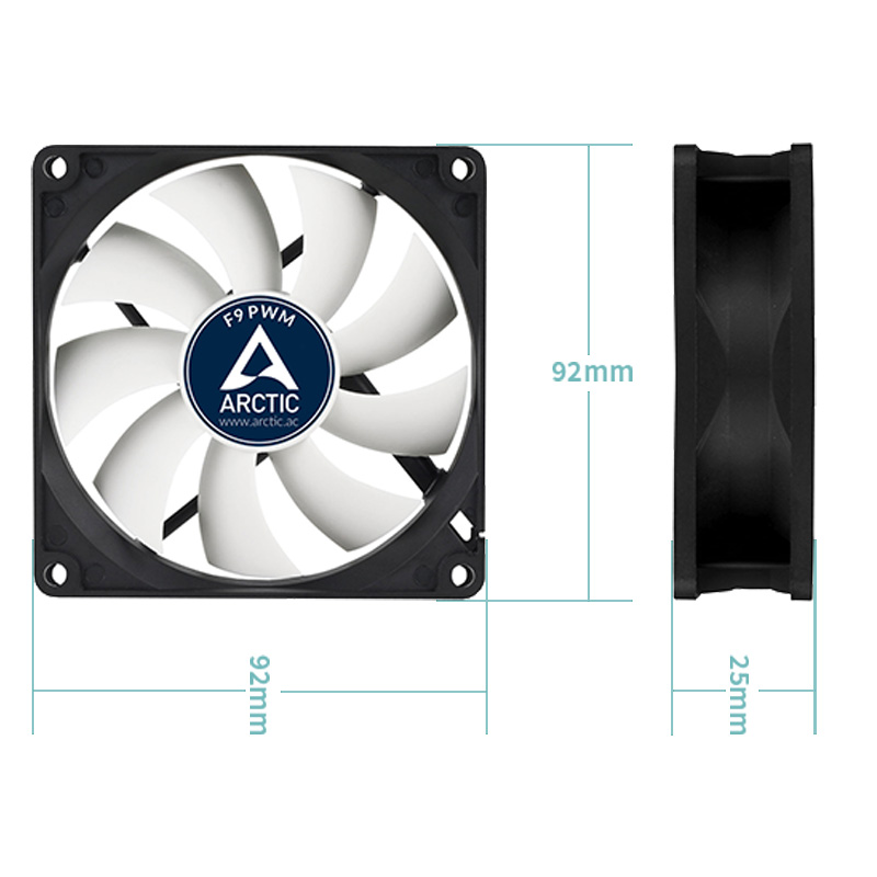 ARCTIC F9 PWM - 92 mm PWM Case - Case Fan Controller 评论和价格