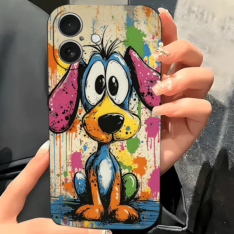 Graffiti Colored Puppy TPU Pho - Mini Pc Case 评论和价格