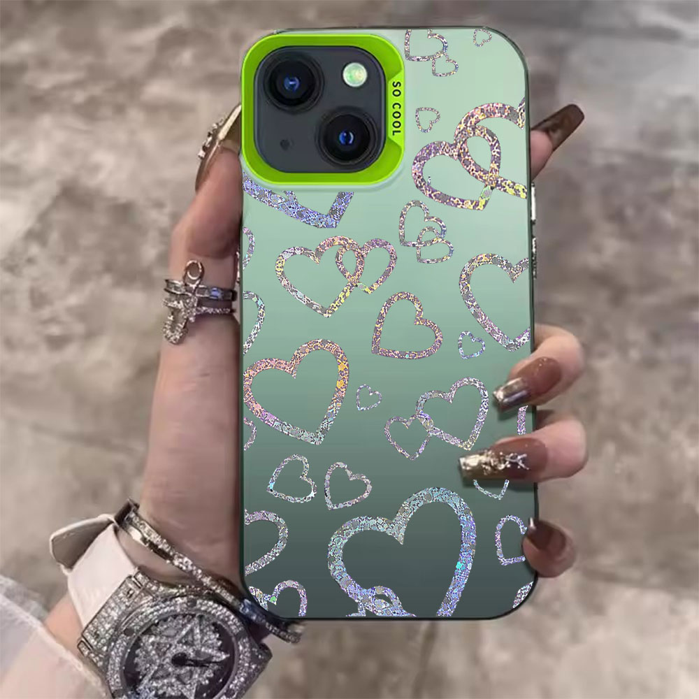 Colorful Heart Print Case For  - Matte Pc Case 评论和价格