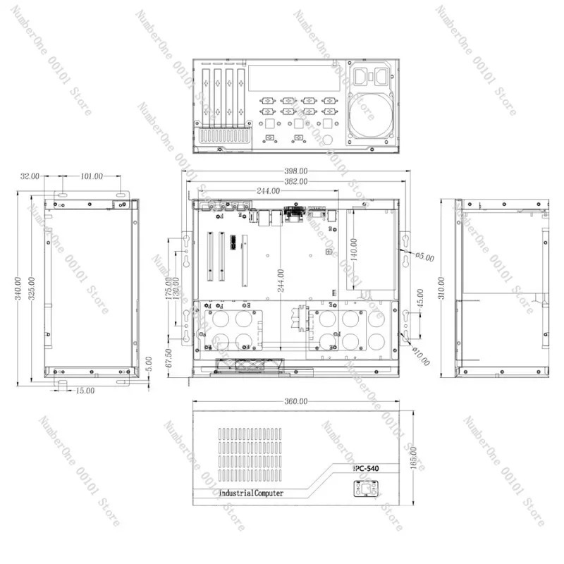 Wall-Mounted Small Case ATX Po - Atx Case 评论和价格