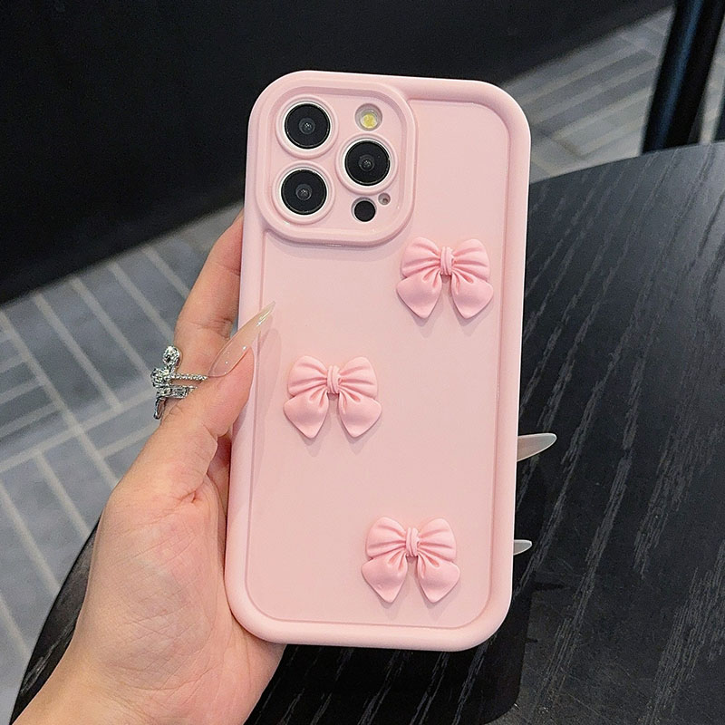 Pink Bow Tie Phone Case For iP - Matte Pc Case 评论和价格