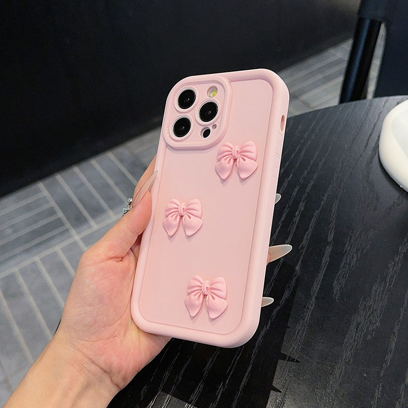 Pink Bow Tie Phone Case For iP - Matte Pc Case 评论和价格